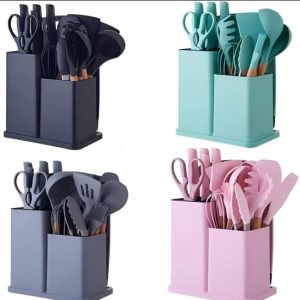Kit de Utensílios de Cozinha Completo 19 Peças